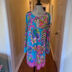 Lily politzer Colorful Floral Long Sleeve Dress